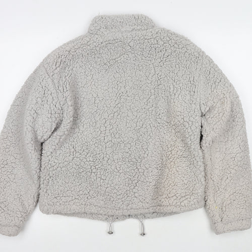 New Look Womens Grey Jacket Size S Zip
