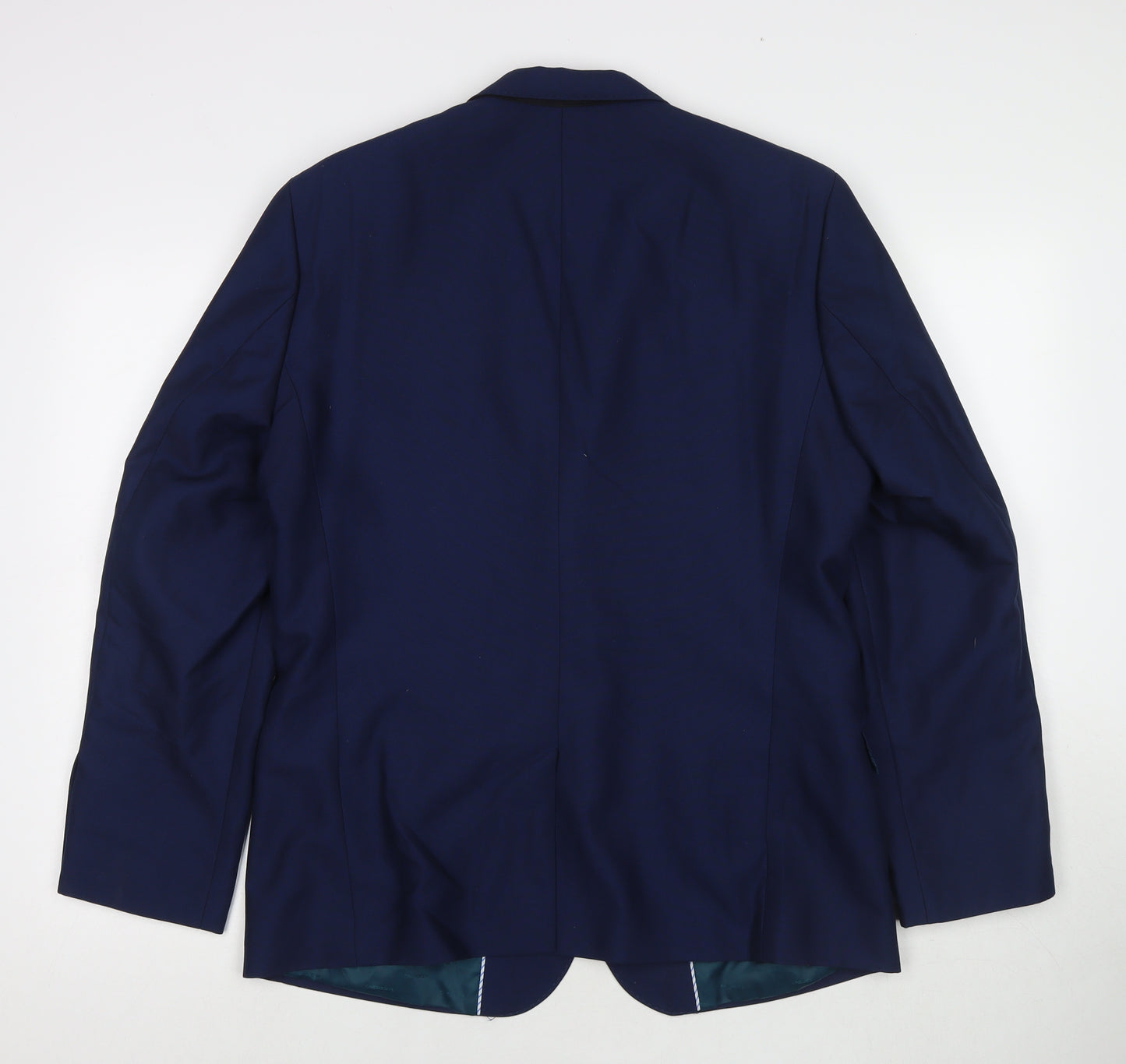 One Six 5ive Mens Blue Polyester Jacket Suit Jacket Size 42 Regular