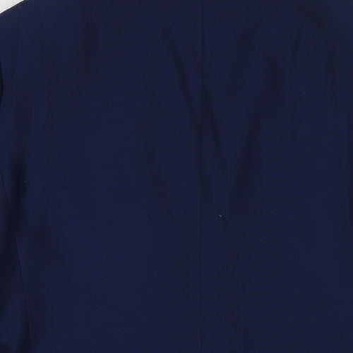 One Six 5ive Mens Blue Polyester Jacket Suit Jacket Size 42 Regular