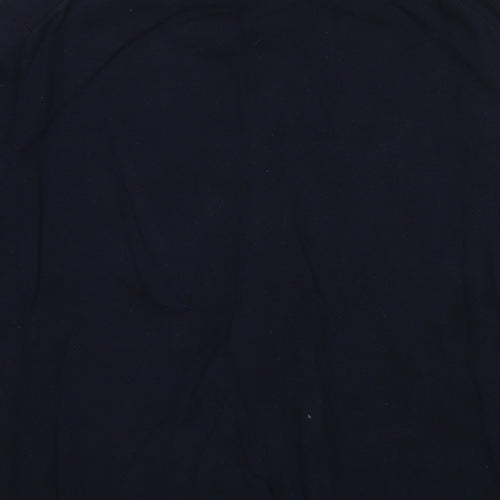 2nd Chapter Mens Blue V-Neck Cotton Cardigan Jumper Size M Long Sleeve
