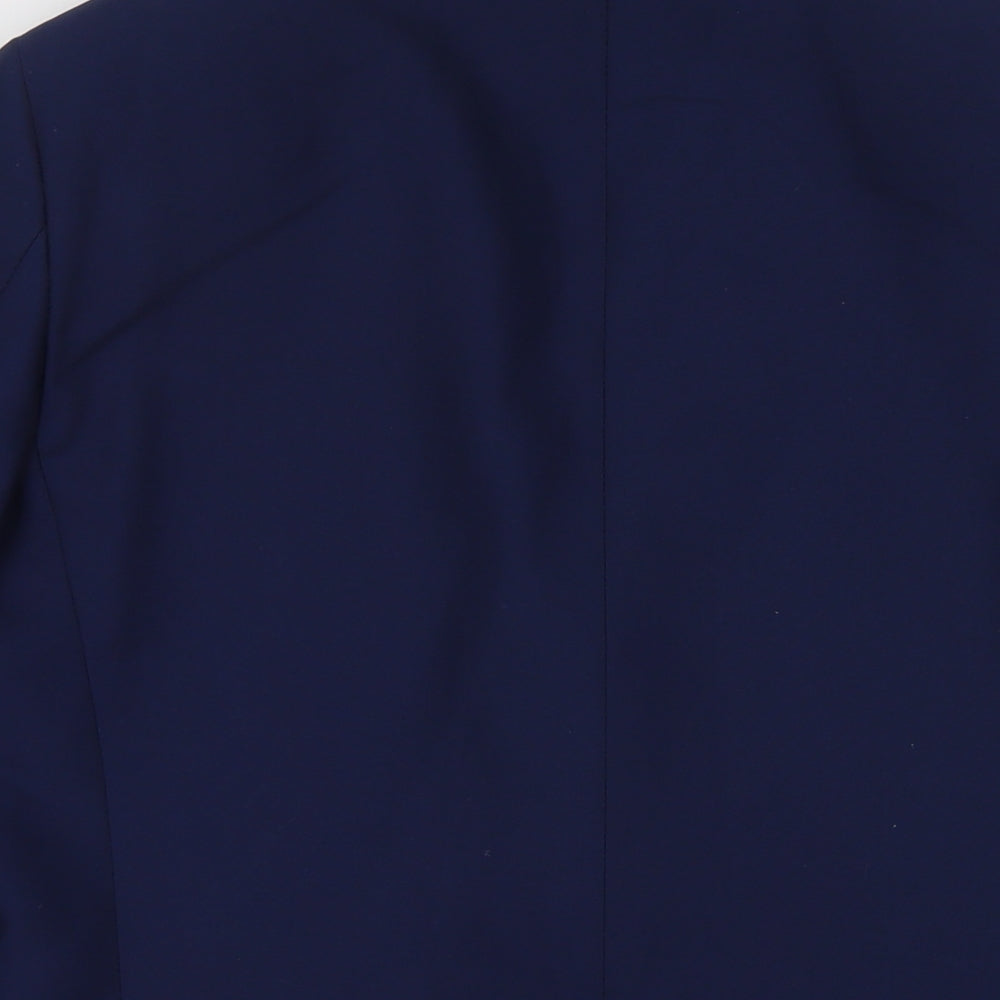 ONESIX5IVE Mens Blue Polyester Jacket Blazer Size 40 Regular