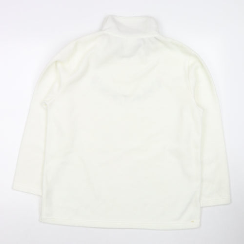 Millers Womens White Polyester Pullover Sweatshirt Size 12 Pullover