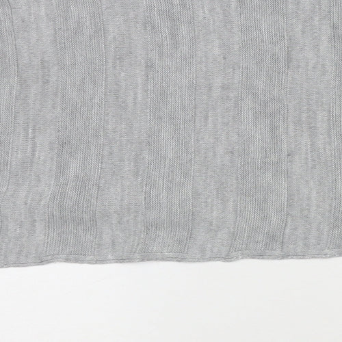 Cameo Rose Womens Grey Round Neck Acrylic Pullover Jumper Size 4