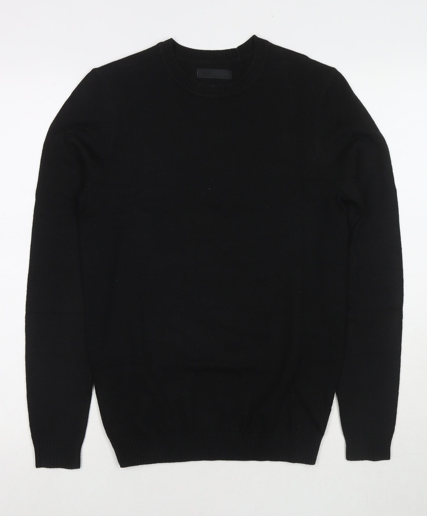 ASOS Womens Black Round Neck Acrylic Pullover Jumper Size 2XS
