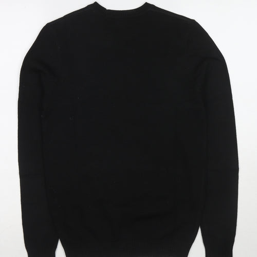ASOS Womens Black Round Neck Acrylic Pullover Jumper Size 2XS