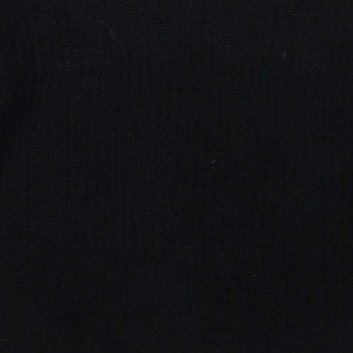 Missguided Womens Black Round Neck Acrylic Pullover Jumper Size 6