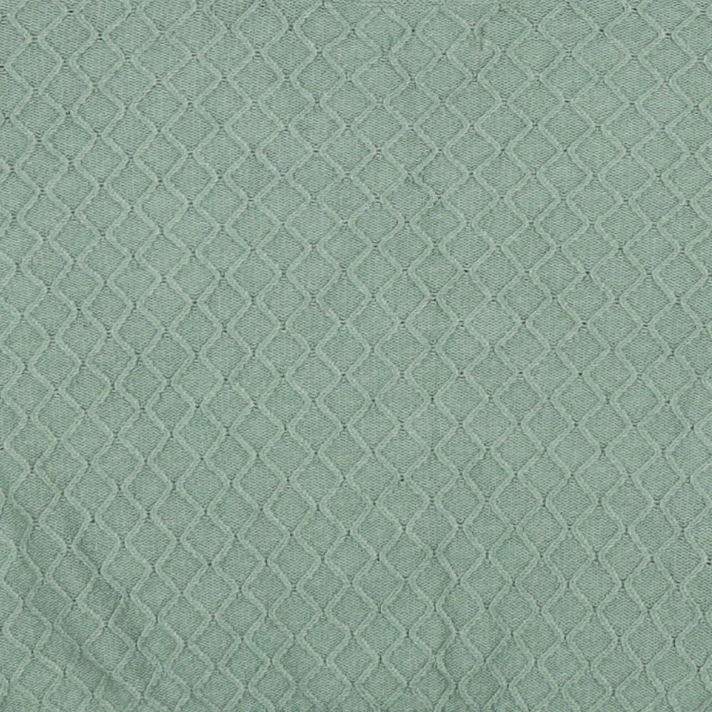 Fat Face Womens Green Round Neck Nylon Pullover Jumper Size 12