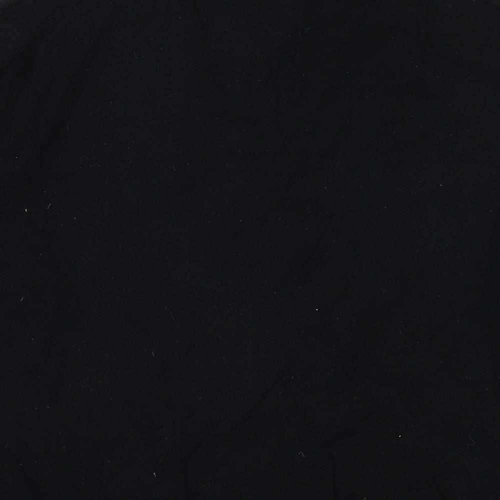 Superdry Mens Black Round Neck Cotton Pullover Jumper Size L Long Sleeve