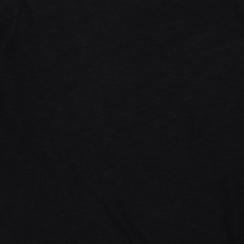 H&M Womens Black Round Neck Cotton Pullover Jumper Size M