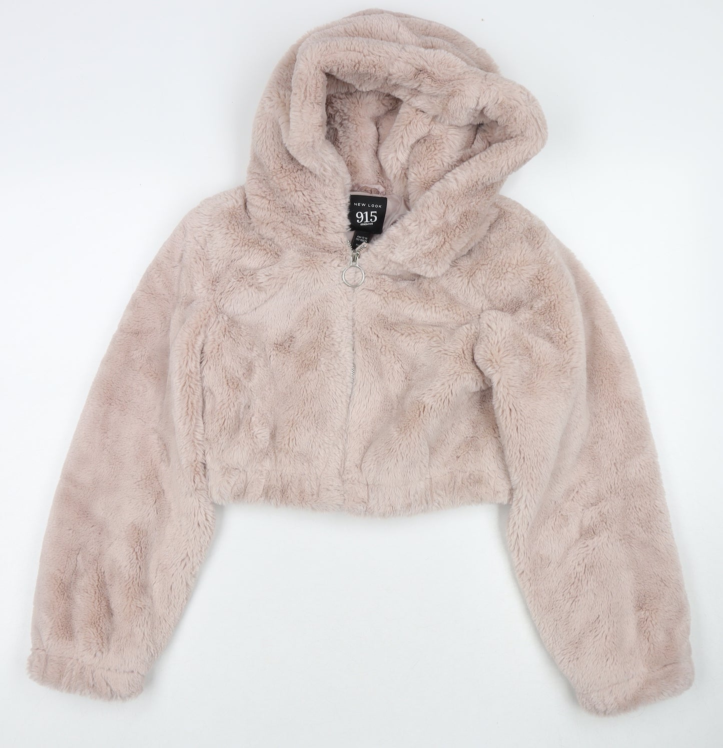 New Look Girls Beige Jacket Size 12-13 Years Zip