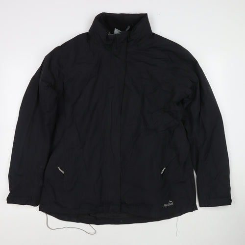 Peter Storm Womens Black Jacket Size 14 Zip - Detachable Fleece