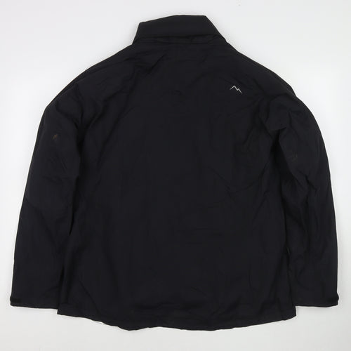 Peter Storm Womens Black Jacket Size 14 Zip - Detachable Fleece