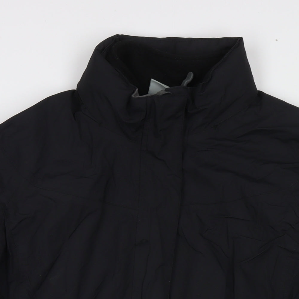 Peter Storm Womens Black Jacket Size 14 Zip - Detachable Fleece
