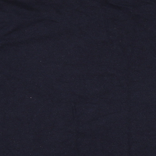 Great Plains Womens Blue Round Neck Cotton Pullover Jumper Size M