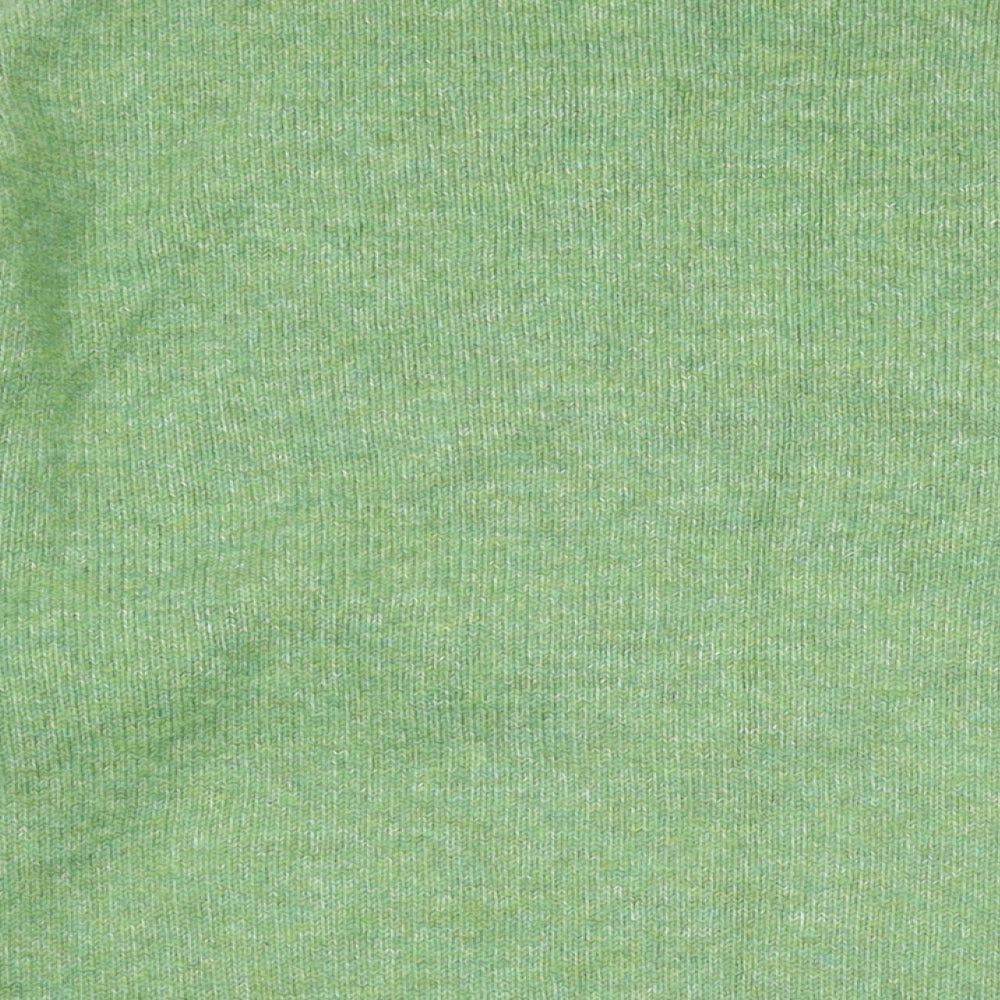 Marks and Spencer Womens Green V-Neck Acrylic Pullover Jumper Size M