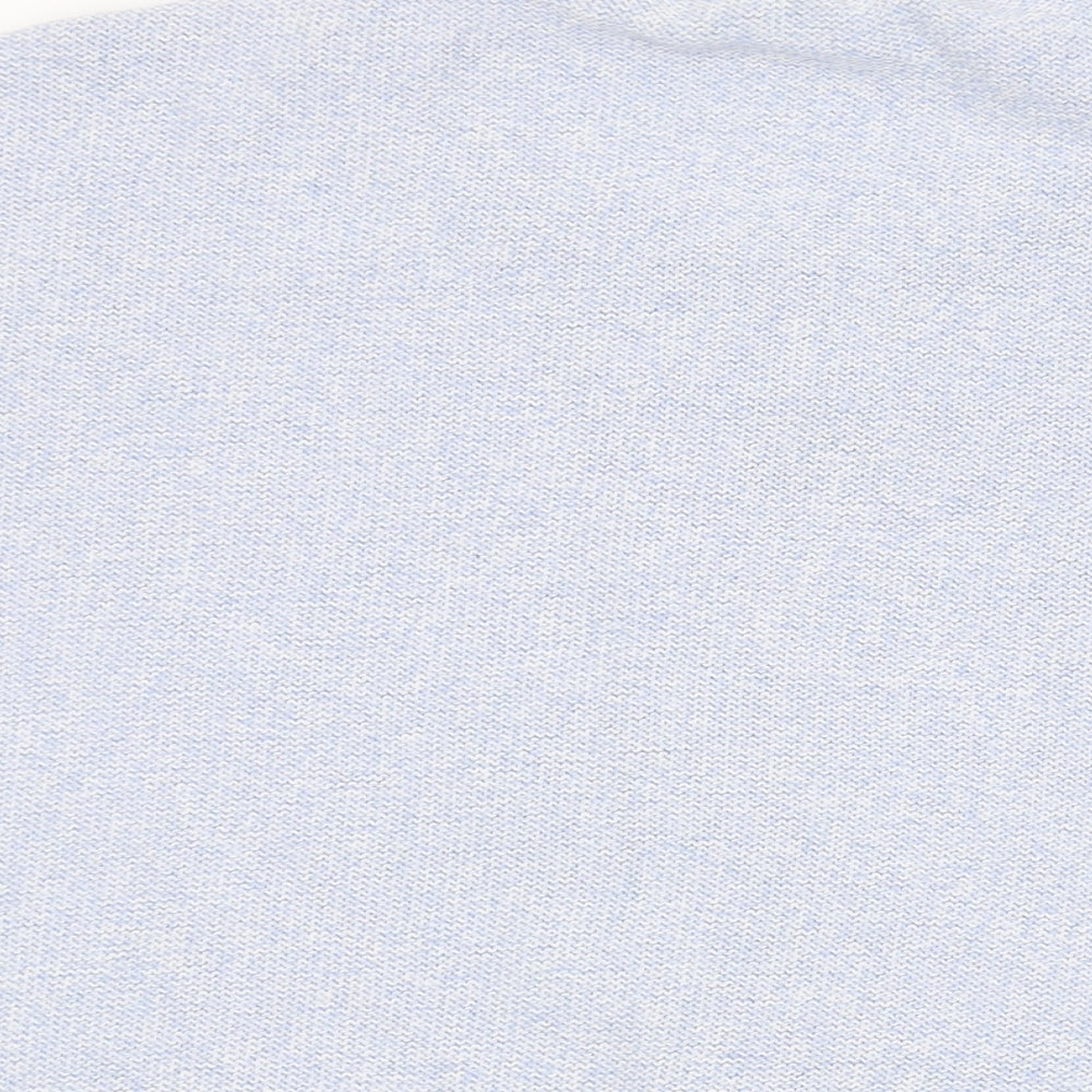 Marks and Spencer Womens Blue Scoop Neck Polyester Pullover Jumper Size XL