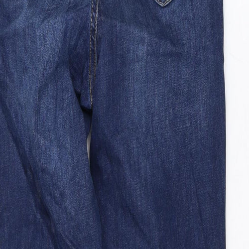 NA-KD Womens Blue Cotton Skinny Jeans Size 8 L27 in Regular Zip