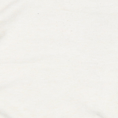 Mango Womens Beige Mock Neck Acrylic Pullover Jumper Size L