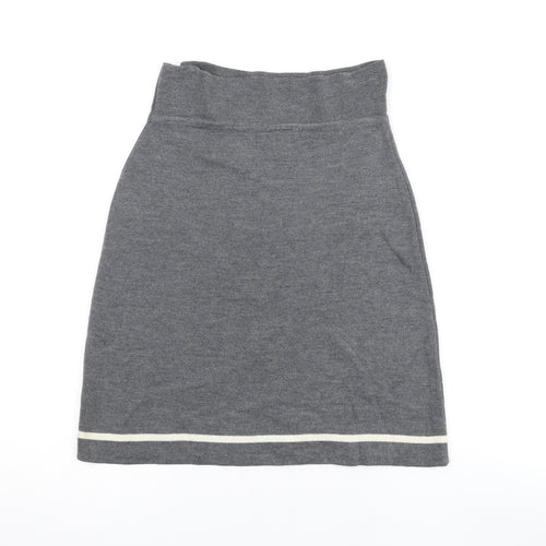 NEXT Womens Grey Wool Mini Skirt Size S