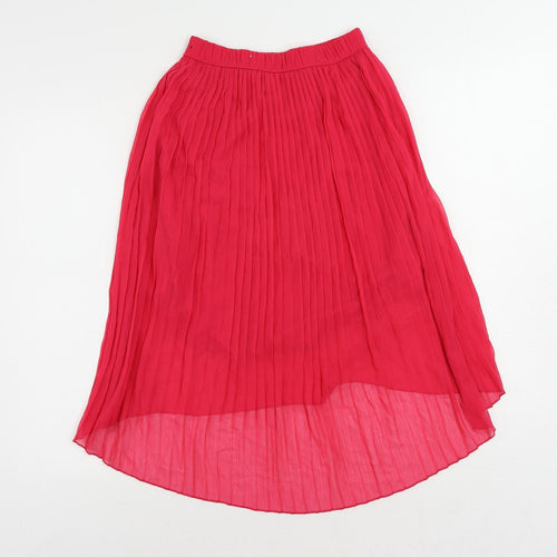 abercrombie kids Girls Pink Polyester Pleated Skirt Size 8-9 Years Regular - Lined