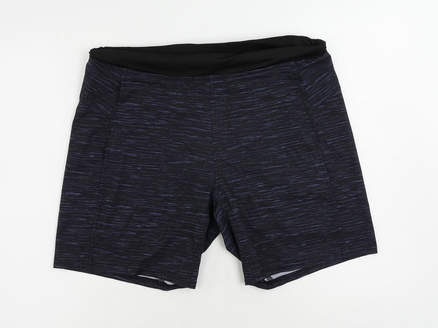 Kyodan Womens Blue Polyester Athletic Shorts Size M L7 in Regular - Elastic Waist