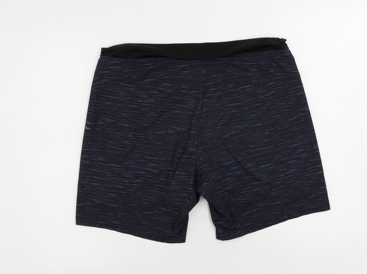 Kyodan Womens Blue Polyester Athletic Shorts Size M L7 in Regular - Elastic Waist