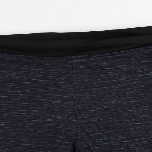 Kyodan Womens Blue Polyester Athletic Shorts Size M L7 in Regular - Elastic Waist