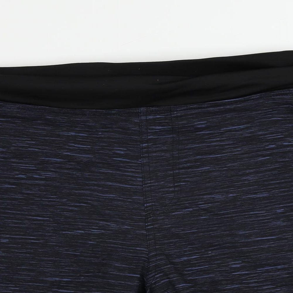 Kyodan Womens Blue Polyester Athletic Shorts Size M L7 in Regular - Elastic Waist