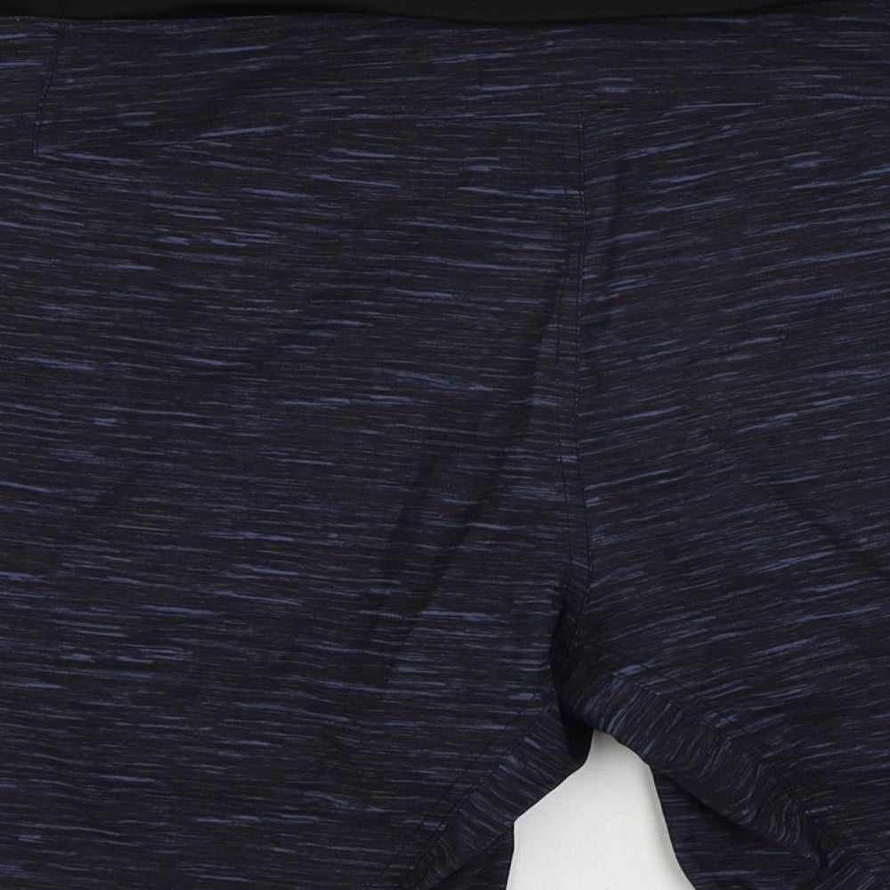 Kyodan Womens Blue Polyester Athletic Shorts Size M L7 in Regular - Elastic Waist
