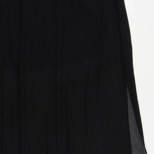 Divided by H&M Womens Black Polyester Maxi Skirt Size S - Elastic Waist