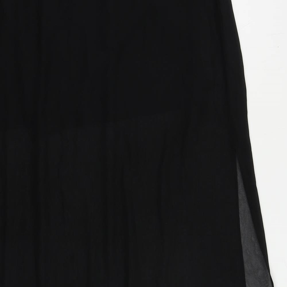 Divided by H&M Womens Black Polyester Maxi Skirt Size S - Elastic Waist