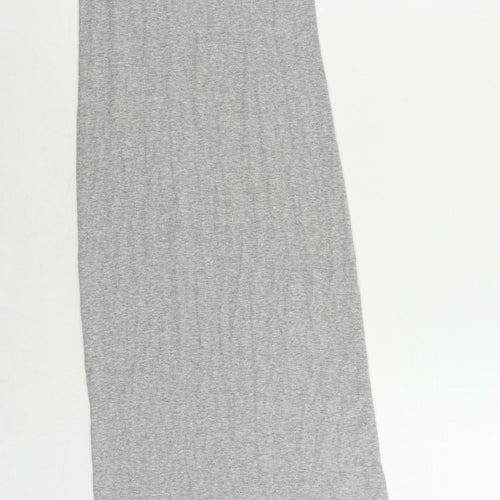 H&M Womens Grey Cotton Tank Dress Size S Round Neck