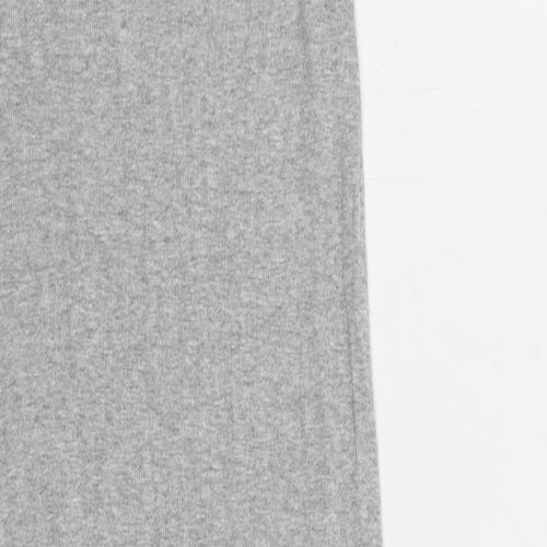 H&M Womens Grey Cotton Tank Dress Size S Round Neck