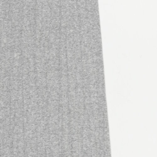H&M Womens Grey Cotton Tank Dress Size S Round Neck