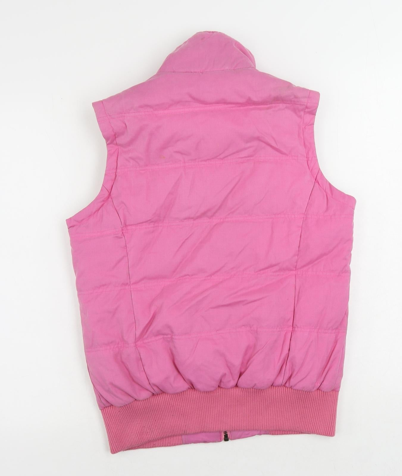 Fat Face Womens Pink Gilet Jacket Size 10 Zip