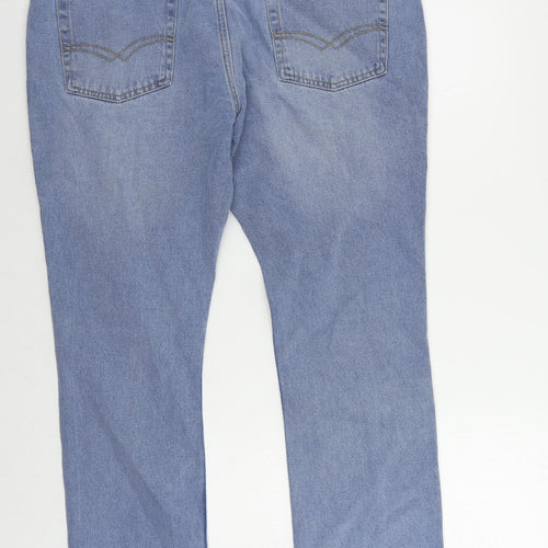 Pierre Cardin Mens Blue Cotton Straight Jeans Size 38 in L30 in Regular Zip - Vintage