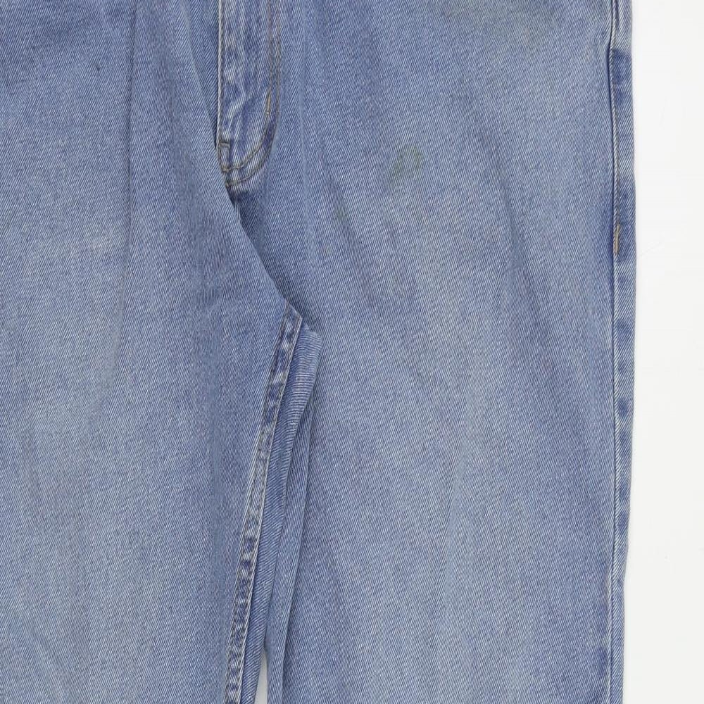 Pierre Cardin Mens Blue Cotton Straight Jeans Size 38 in L30 in Regular Zip - Vintage