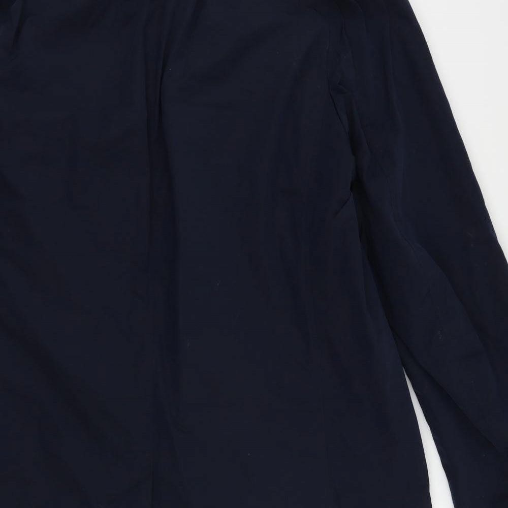 Tommy Hilfiger Mens Blue Rain Coat Coat Size L Button