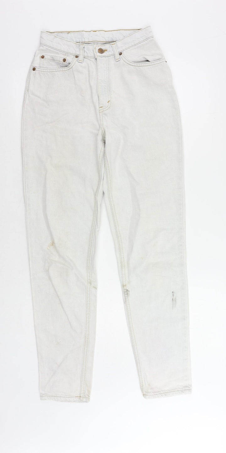 Levi's Womens Blue Cotton Straight Jeans Size 26 in L31 in Regular Zip - Vintage