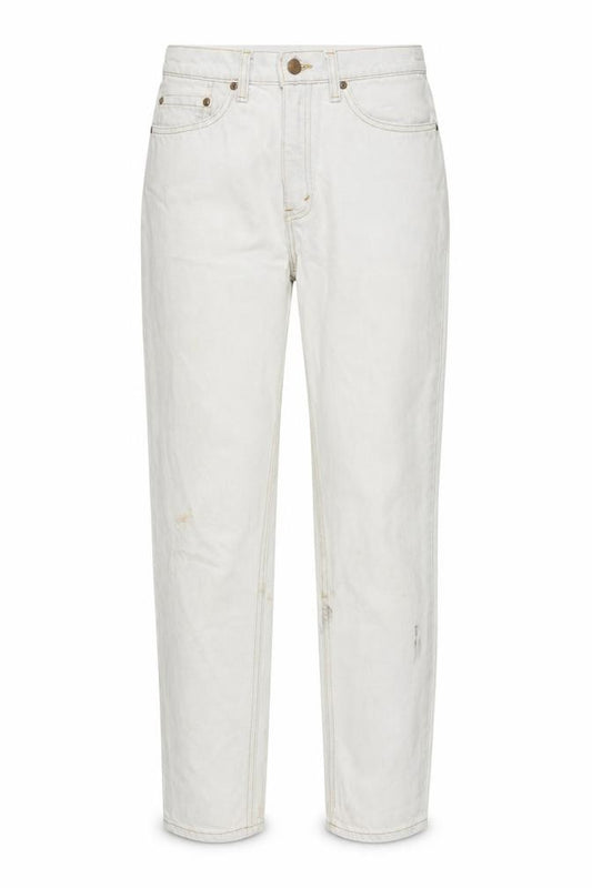 Front view of Levi's women’s blue cotton straight jeans, size UK 26, in, 31-inch leg regular zip - vintage