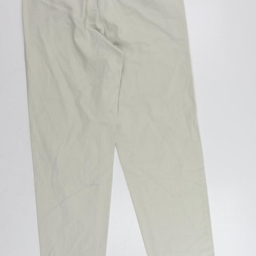 Gap Mens Beige Cotton Chino Trousers Size 34 in L32 in Regular Zip