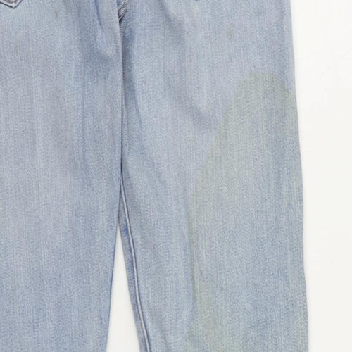 Levi's Mens Blue Cotton Straight Jeans Size 30 in L34 in Regular Button
