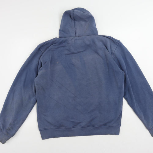 VANS Mens Blue Cotton Pullover Hoodie Size XL - Vintage