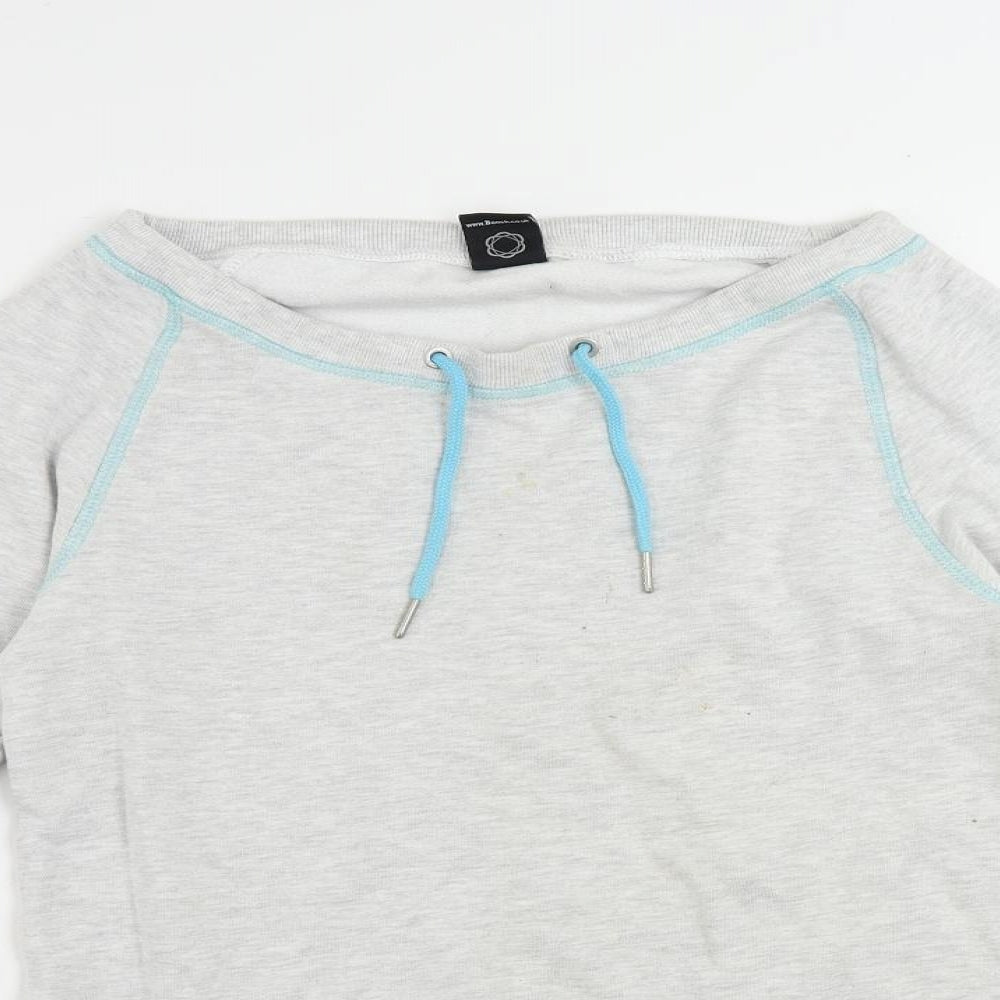 Bench Womens Grey Cotton Pullover Sweatshirt Size XS Pullover