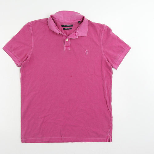 Marc O'Polo Womens Pink Cotton Basic Polo Size M Collared - Vintage