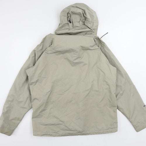 Tenson Mens Beige Windbreaker Jacket Size S Zip - Logo Vintage