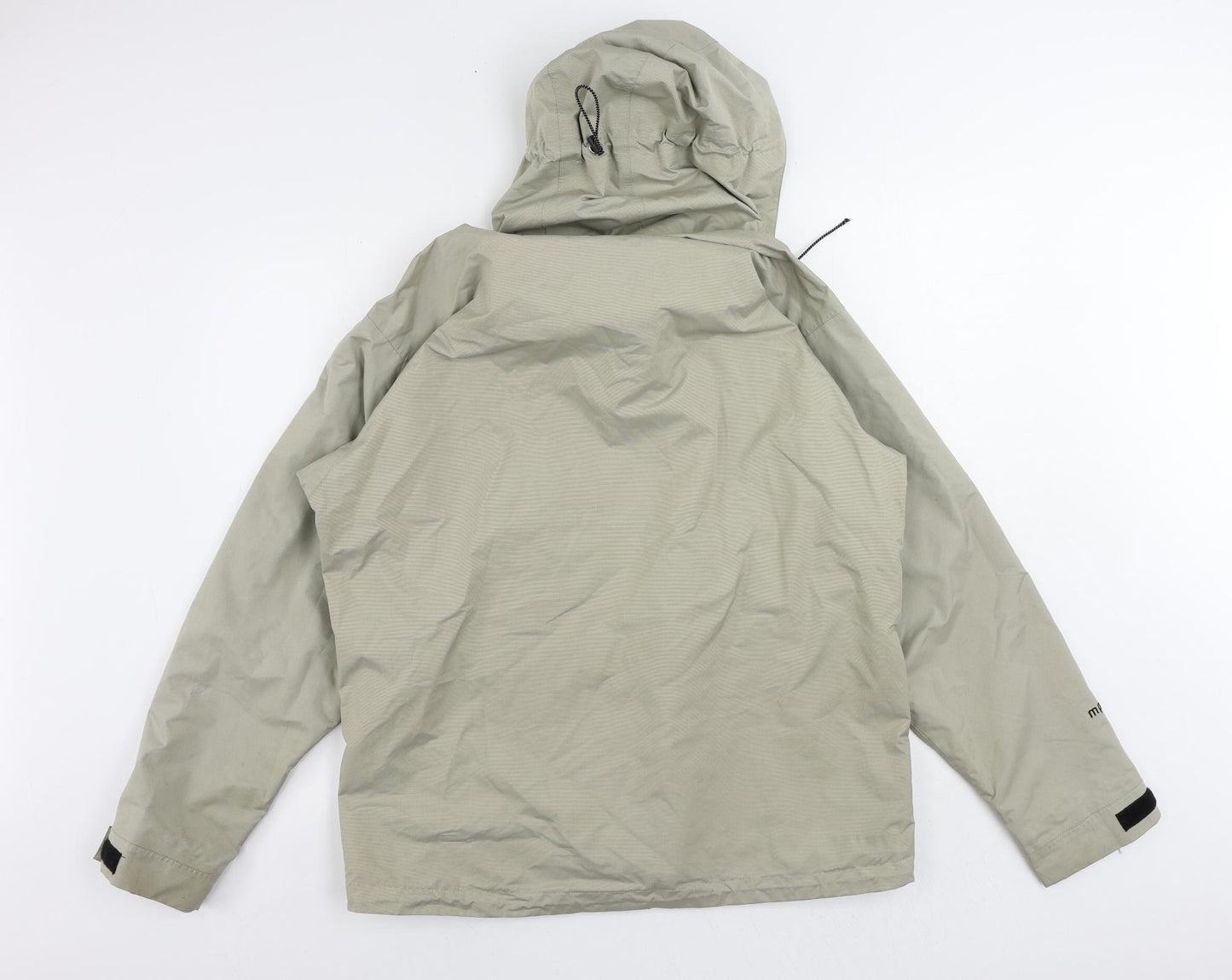 Tenson Mens Beige Windbreaker Jacket Size S Zip - Logo Vintage