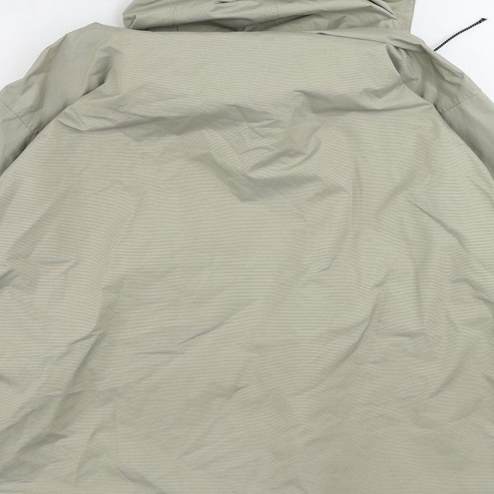Tenson Mens Beige Windbreaker Jacket Size S Zip - Logo Vintage