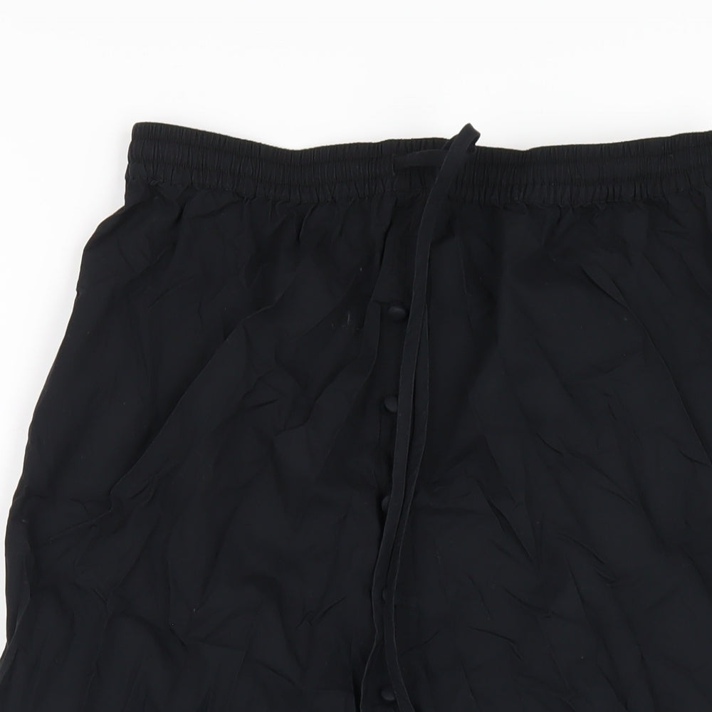 Marks and Spencer Womens Black Cotton A-Line Skirt Size 12