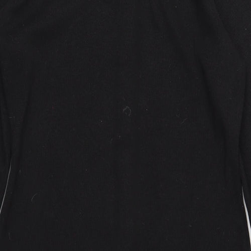 Missguided Womens Black Polyester Bodycon Size 18 Square Neck Pullover